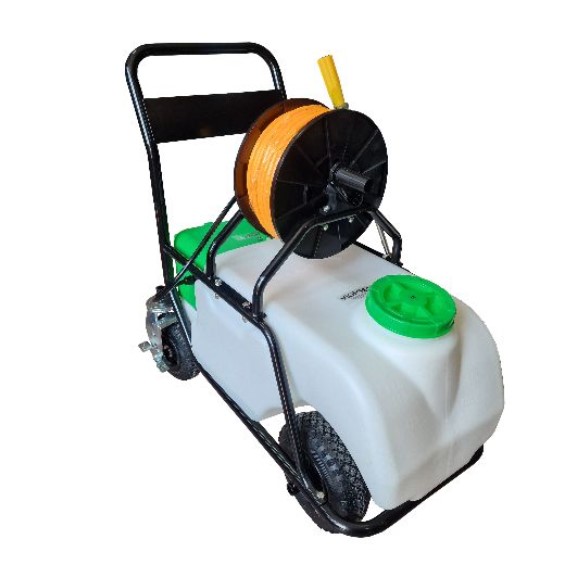 Irroratore a Batteria Viopsec Primavera Carrello 60lt Carrellato Con Vento, Pneumatico E Camera D'Aria